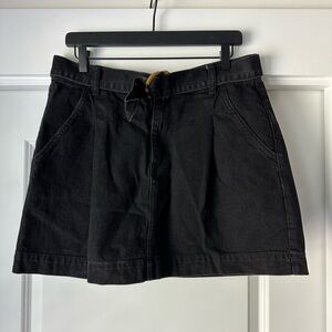 Free People Denim Black Skirt